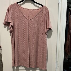 Pink Lace Women's Top
